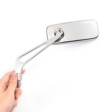 KiWAV Chrome Motorcycle Mirrors Classic with ...