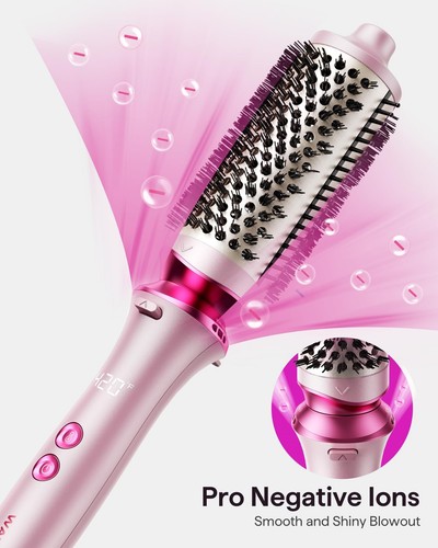 Heatwave Pro Ionic Thermal Brush Set, Dual Voltage 3-Size Heated Round Brush ... - Picture 4 of 6