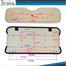 Fit For EZGO TXT Golf Cart Front Cushion Set White Upgrade New-Style