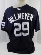 2017 Detroit Tigers Mick Billmeyer #29 Game Issued Navy Jersey Spring T Mr I P 8