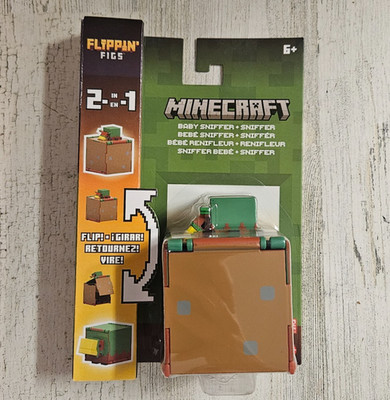 Minecraft Flippin Figs 2-in-1 Baby Sniffer + Sniffer New Sealed