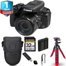 Canon PowerShot SX70 HS Digital Camera  Tripod  Case 1 Yr Warranty