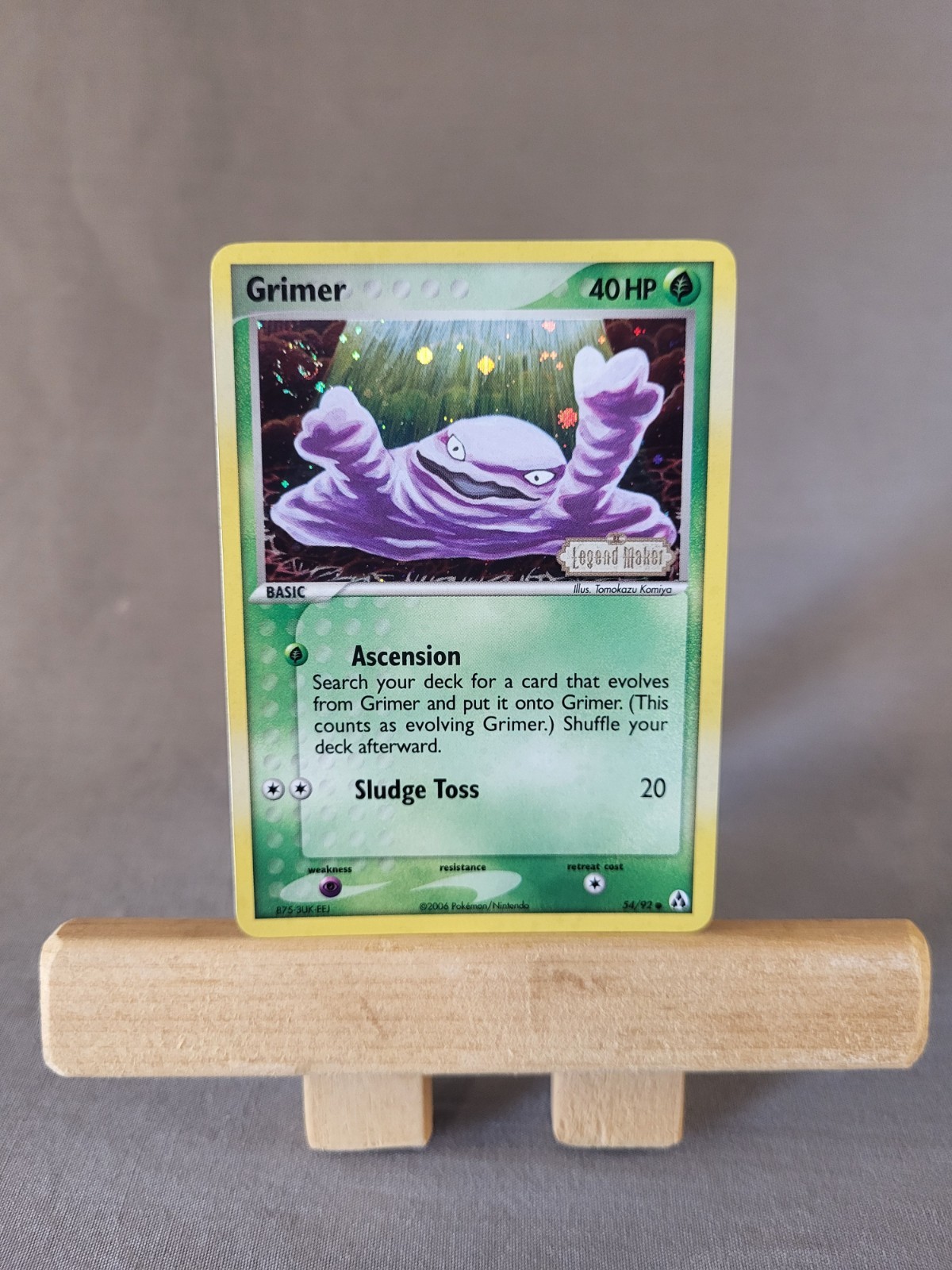 Grimer - 54/92 - EX Legend Maker - Reverse Holo - NM