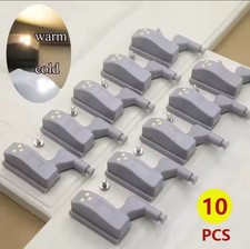 10pcs Cabinet Cupboard Closet Wardrobe Door Inner Hinge Kitchen LED Sensor Light