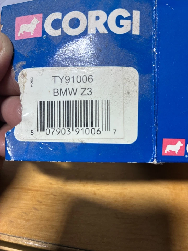 2003 Corgi 1/43 Scale Diecast TY91006 - BMW Z3 - Met. Blue. Free Shipping - Image 3 of 4