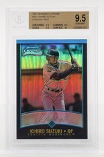 2001 Bowman Chrome Ichiro Suzuki 351 RC Rookie Refractor BGS 9.5 Gem Mint Top 1%