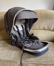 Babystyle OYSTER 3 pushchair SEAT UNIT, Hood & Harness - Truffle Brown/Tweed VGC