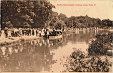 Cedar Point Sandusky Ohio Eastland Excursionists Arriving by Boat 1910 Postcard