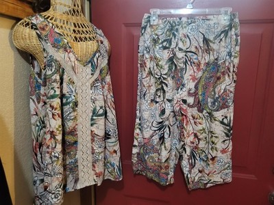 Spense 2 PC Floral LOUNGE/PAJAMAS Medium