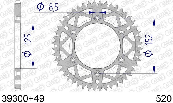 Krone Afam 39300+49 In All. Schritt 520 Beta RR 390 Efi Enduro Racing 390 2015-image