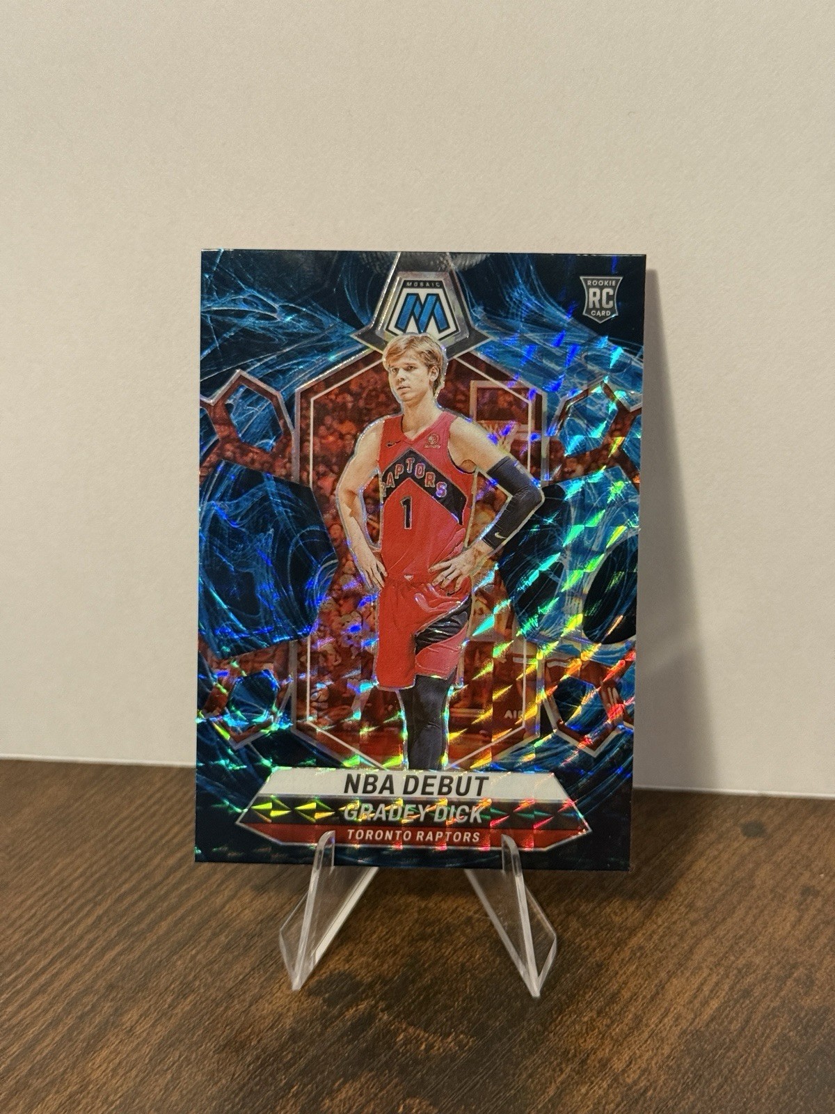 2023 Panini Mosaic Gradey Dick RC GENESIS NBA Debut # 260 Raptors Case Hit!!