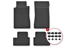 Gummifu&szlig;matten Wannenmatten f&uuml;r Mercedes CLK W208 1997-2003 4-tlg mit Clips