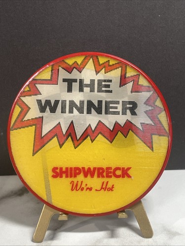 Flicker Flasher Vari Vue Shipwreck The Winner Lenticular 3” Pinback Button HS29c - Picture 2 of 2