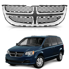 Chrome Front Bumper Grill Upper Grille For 2011-2020 Dodge Grand Caravan Jya055
