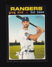 2020 Topps Heritage Greg Bird #646 Texas Rangers