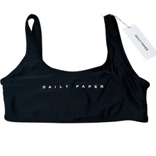 Daily Paper Sports Bra Size XL NWT Black Women's Active Ekini Top
