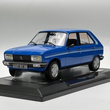 Norev 1/18 Scale Diecast 184903 - Peugeot 104 S 1981 - Ibis Blue