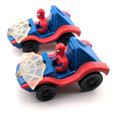 Marvel Super-Hero Spider Man Vehicles McDonalds Happy Meal Toy 1996 lot 2 AS IS