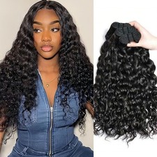 Water Wave Human Hair Bundles Hair Wet And Wavy Hair Extension Quick Weave Weft