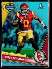 2023 Bowman University Chrome #190 Korey Foreman Aqua Refractor #/299