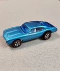 Hot Wheels Redline Olds 442 Fire Chief Custom HK Ice Blue Vintage