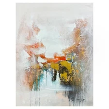 Mani Original Acrylic Painting on Canvas (37" x 28") Hand Signed