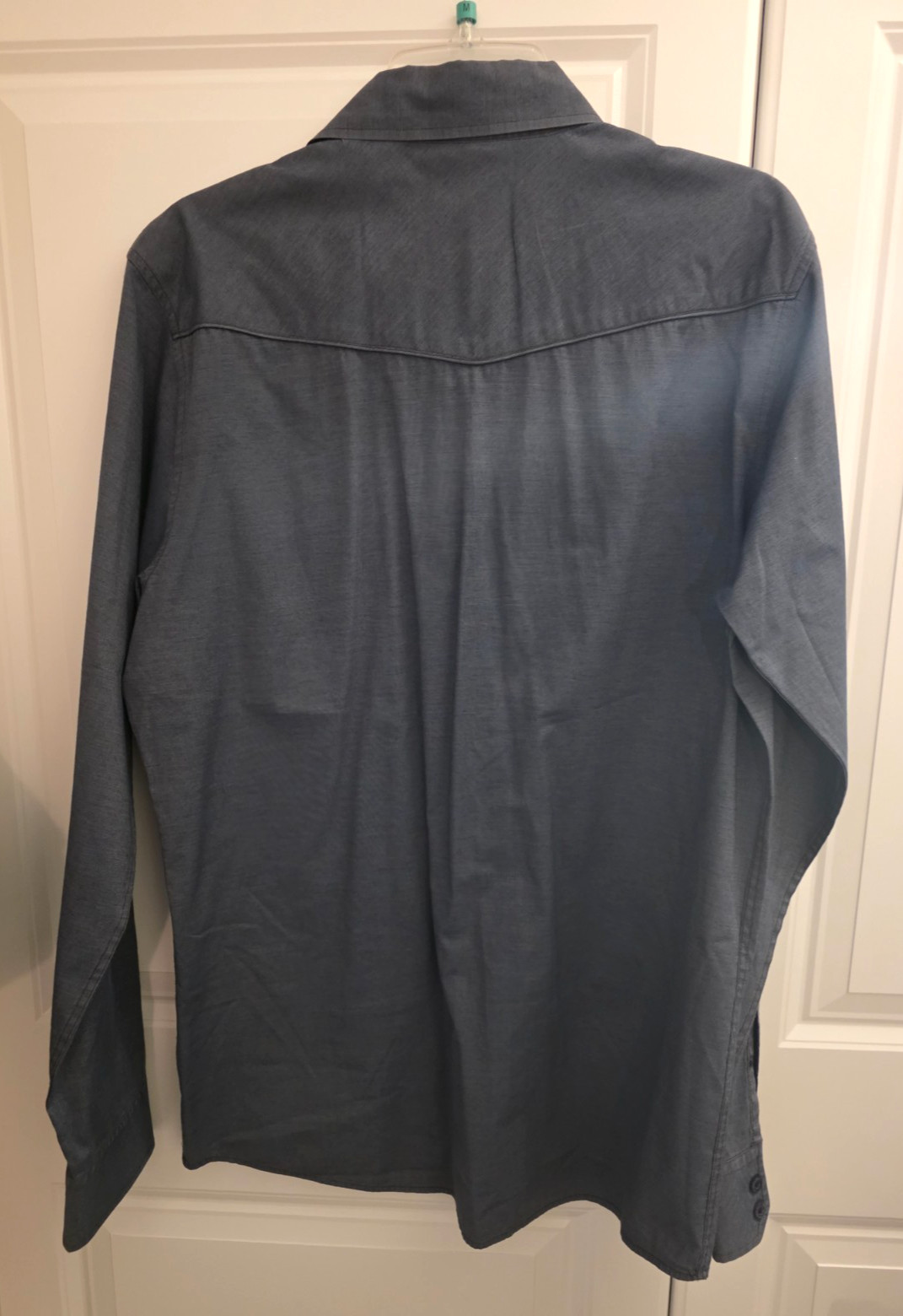 Sovereign Code Long Sleeve Gray Button Up Shirt M… - image 5