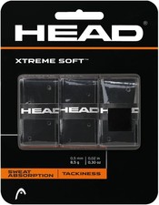HEAD Xtreme Soft Tennis Overgrip Cushioned 3-Pack Black