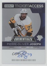 2023 Upper Deck Credentials 42/199 Pierre-Olivier Joseph Pierre-Oliver Auto 00em