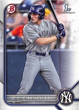 2022 Bowman Draft #BD-97 Anthony Hall New York Yankees 1st Bowman