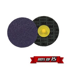3M 33494 Cubitron 3 Roloc Fibre Disc, TR, 3.000" x 60+ Grit {15pk} (3M 33391)