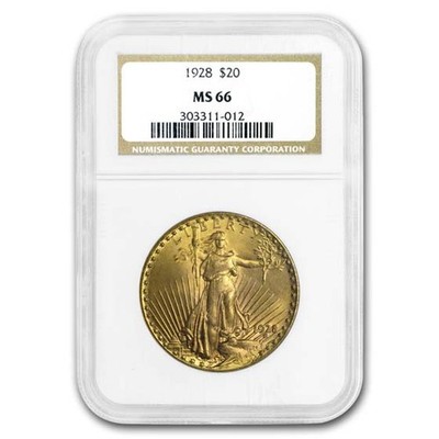 1928 $20 St Gaudens Gold Double Eagle MS-66 NGC | eBay