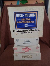Weil-Mclain - Contractor Collection Series No. 6 Diecast Banks Trucks - NEW