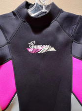 Seavenger 3mm Neoprene Full Wetsuit With Long Sleeves SZ 12 Pink/Gray/Black