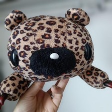 Gloomy Bear Leopard Print Plush Toy GP Tag Unique Design Used