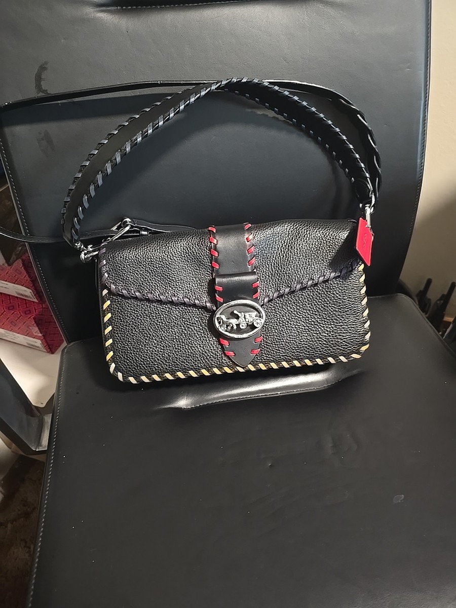 NWT Coach Georgie Leather Whipstitch Shoulder Crossbody Bag C5790