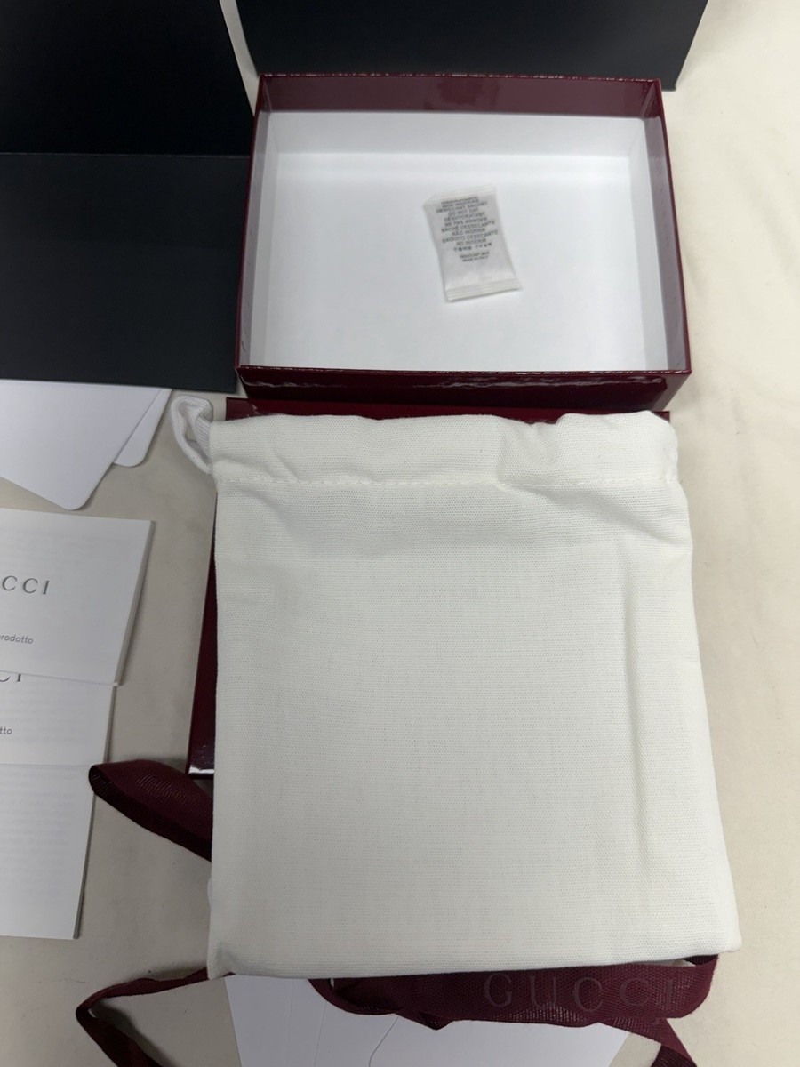 Authentic Gucci Wallet Box Dust Bag Ribbon Shopping Bag 2026