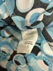 Suzie Where Blue Black White Geometric Skirt Ruffled Hem Size Large — photo 4