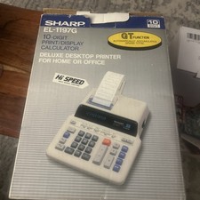 Sharp EL-1197G Electronic Printing Calculator...