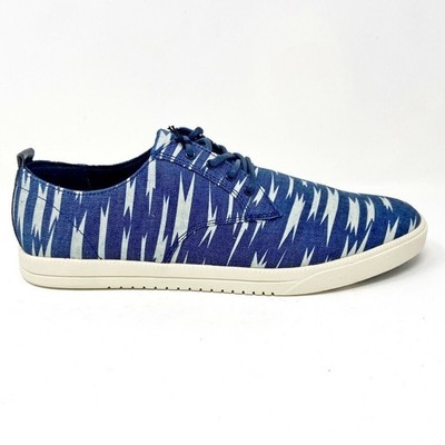 Clae Ellington Textile Deep Navy Bolt Canvas Mens Premium Casual Sneakers