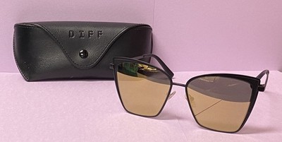 Diff Women's Sunglasses Becky Cat-Eye with Case, Stylish Oversized Design