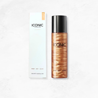 Iconic London Prep-Set-Glow Setting Spray, 3-in-1 Formula, Glow, 4.22 fl oz, NIB
