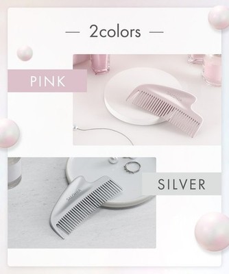 SALONIA Glossy Care Metal Kassa Comb Anti-Static Scalp Face