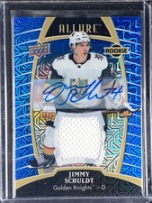 Schuldt, Jimmy - 2019-20 Upper Deck Allure - Rookie-Blue Line Auto Jersey-64/99