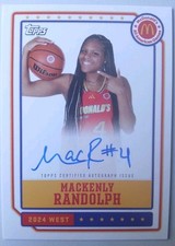 MACKENLY RANDOLPH 2024 Topps McDonald's All-American Paper *On Card* AUTO