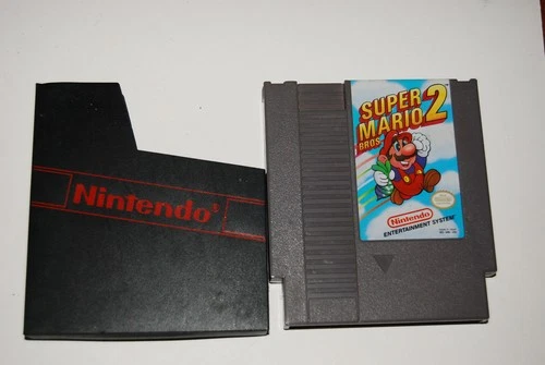 Super Mario Bros. 2 w/ Sleeve for NES Authentic Tested & Working