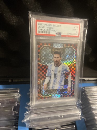 2017-18 Panini Select - Terrace Lionel Messi #76 Checkerboard Prizm