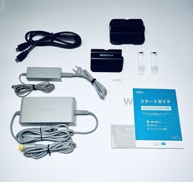 Nintendo Wii U Console White 32GB Premium Set Boxed GamePad Tested Working　JP