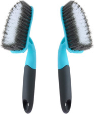 2-Pack Long Handle Scrub Brush - Medium Firm for Bathroom, Kitchen  Carpet Char