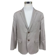 Banana Republic Men s 46R Khaki Beige Cotton No Iron Tailored Fit Blazer